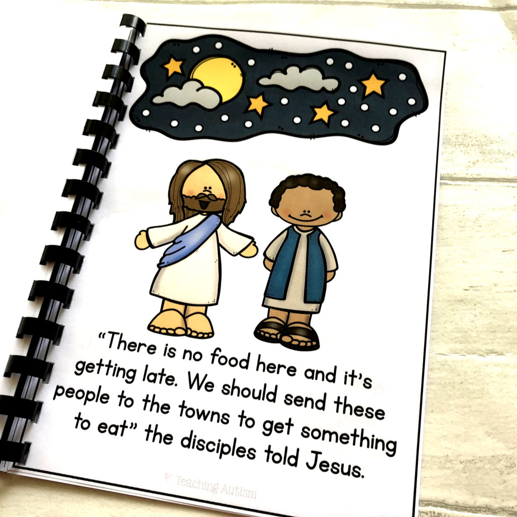 Jesus Feeds The Five Thousand Bible Story Teaching Autism