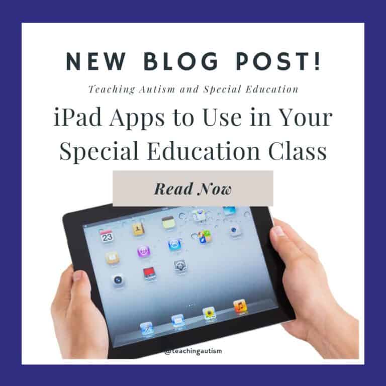 iPad Apps for your Special Education Classroom