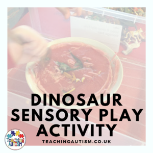 Dinosaur Sensory Activity for Kids