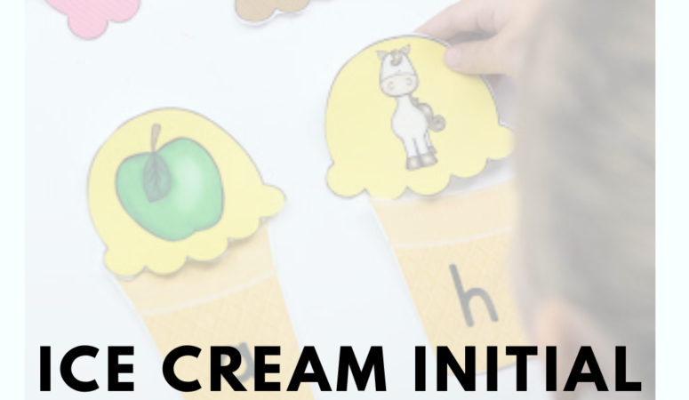 Initial Sound Activity Ice Cream Theme