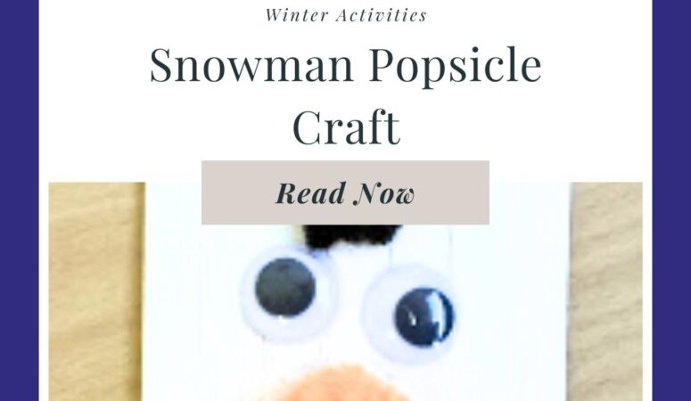 Snowman Popsicle Craft