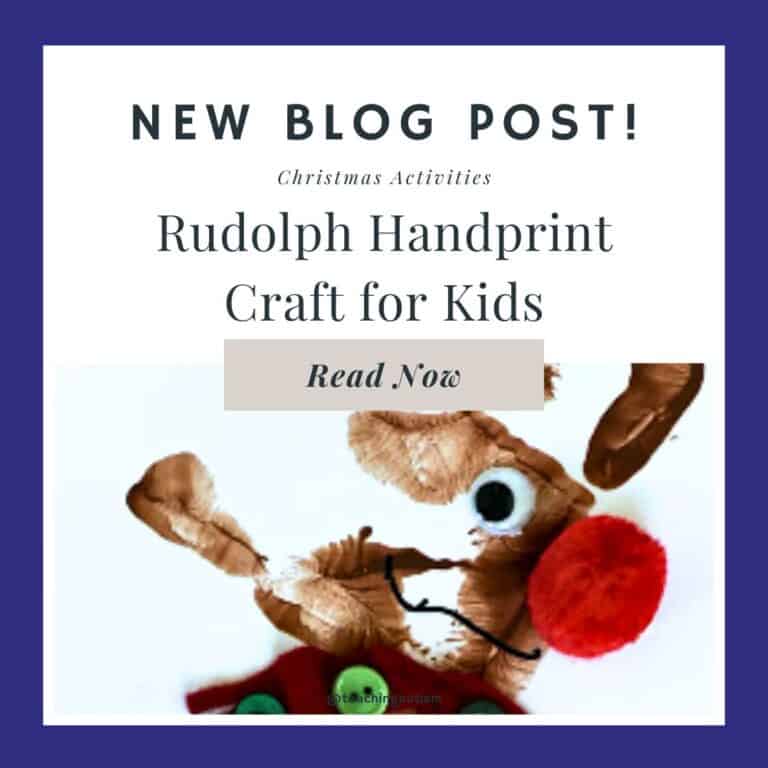 Rudolph Handprint Craft for Christmas