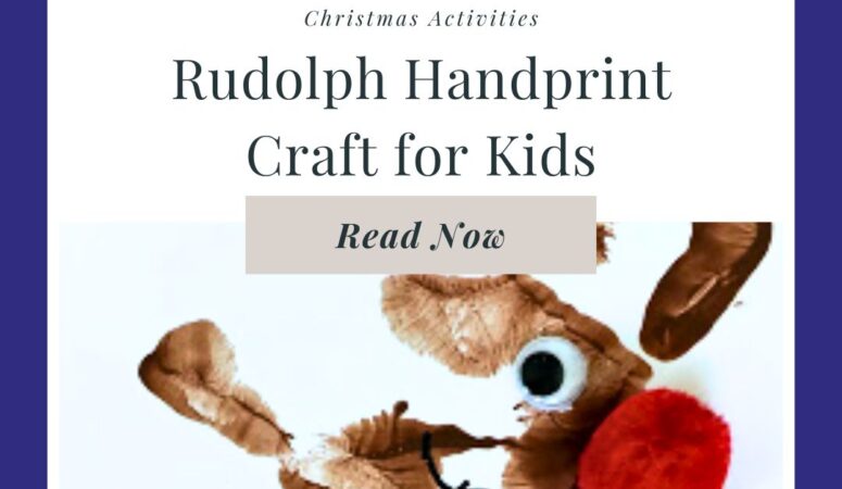 Rudolph Handprint Craft for Christmas