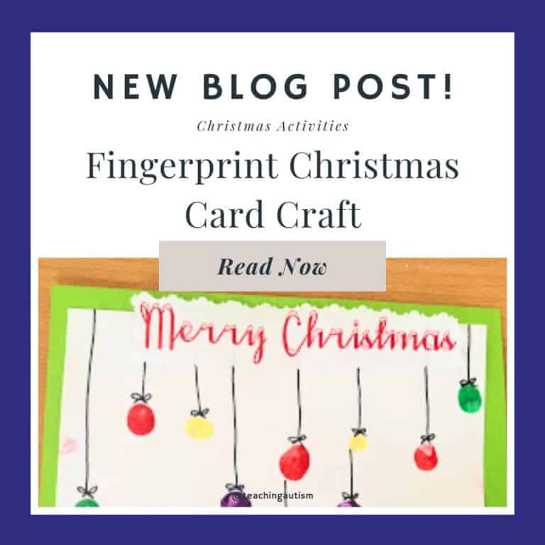 Fingerprint Christmas Card Craft