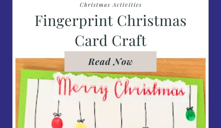 Fingerprint Christmas Card Craft
