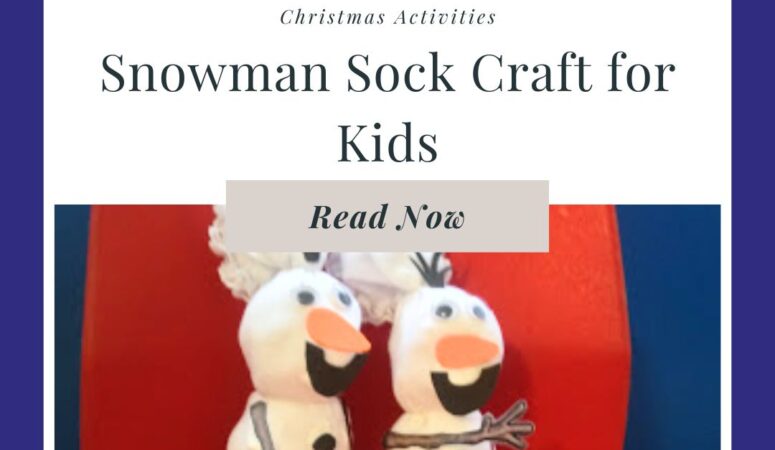 Snowman Sock Craft for Kids