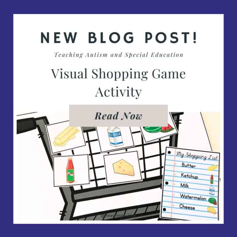 Shopping Activity for Speech Therapy