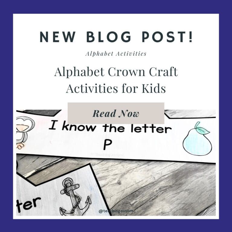 Alphabet Crown Craft Activity