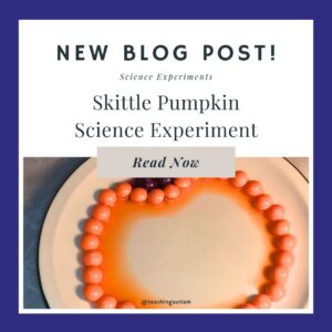 Skittle Pumpkin Experiment for Kids