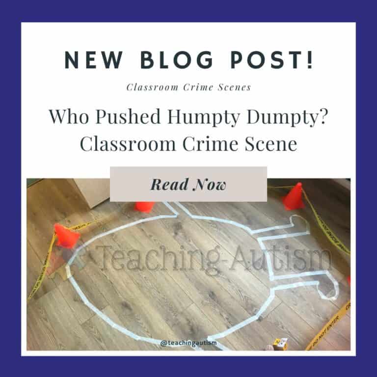 Humpty Dumpty Classroom Crime Scene