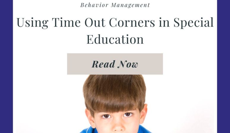 Using Time Out Corners in Special Education