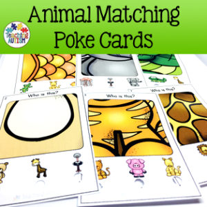 Animal Matching Poke Cards