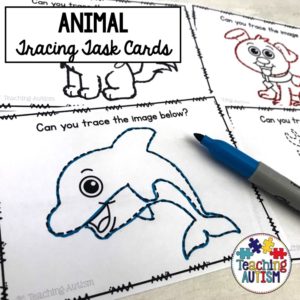 Animal Tracing Task Cards