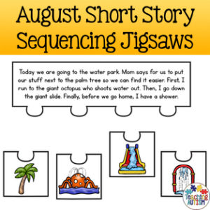 August Story Sequencing Jigsaws