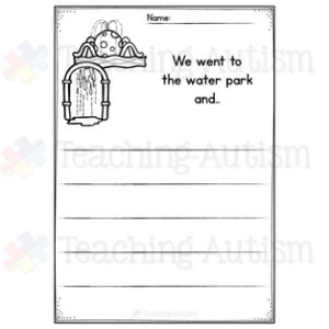 August Writing Prompt Worksheets