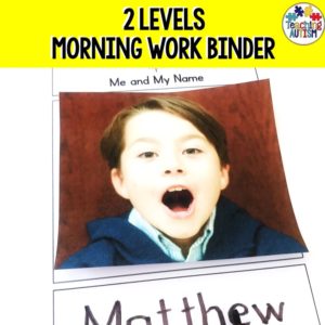 Autism Morning Work Binder