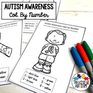 Autism Awareness Col by Number