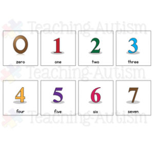 Number Symbol Support Cards