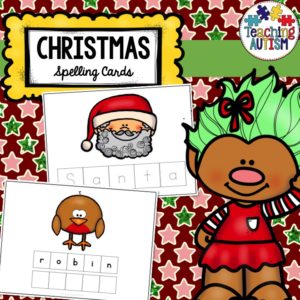 Christmas Spelling and Handwriting Cards