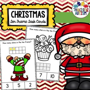 Christmas Ten Frame Task Cards