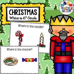 Christmas Vocabulary Recognition Task Cards