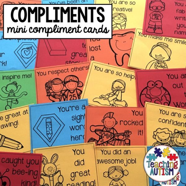 Compliment Cards, Back to School