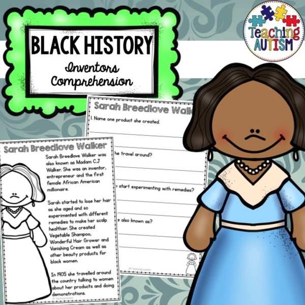 Black History Month Inventors Comprehension