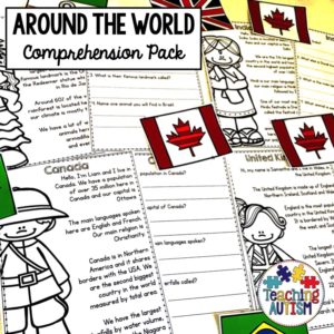 Around the World Comprehension Pack