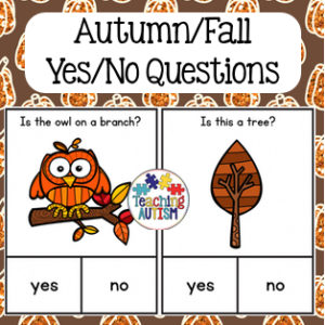 Autumn Fall Question Cards