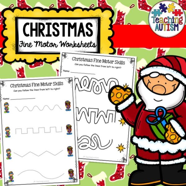 Christmas Fine Motor Worksheets