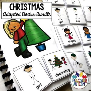 Christmas Adapted Books Bundle Sentence Building