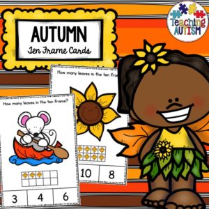 Autumn Ten Frame Task Cards