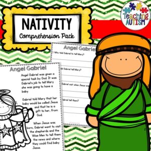 Nativity Comprehension Worksheets