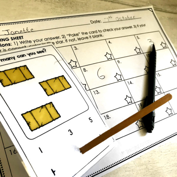 Autumn Counting Task Cards