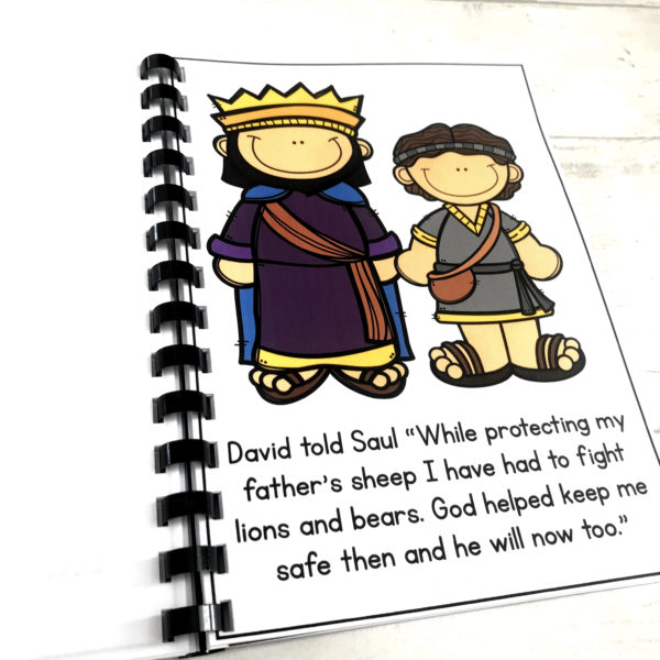 David and Goliath Flashcard Story