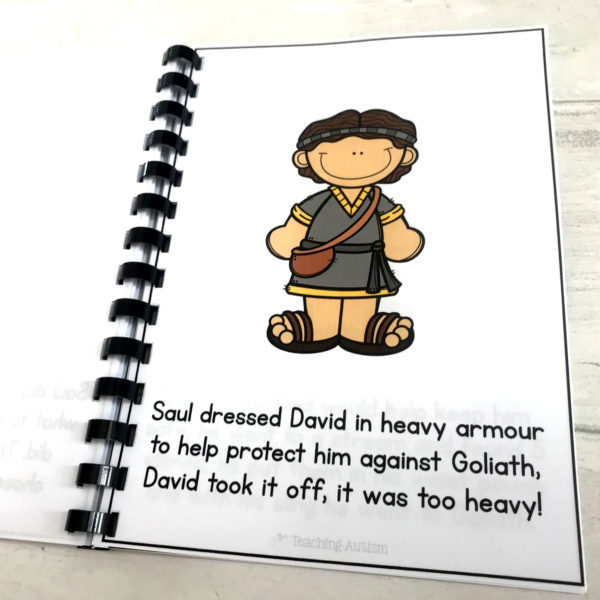 David and Goliath Flashcard Story