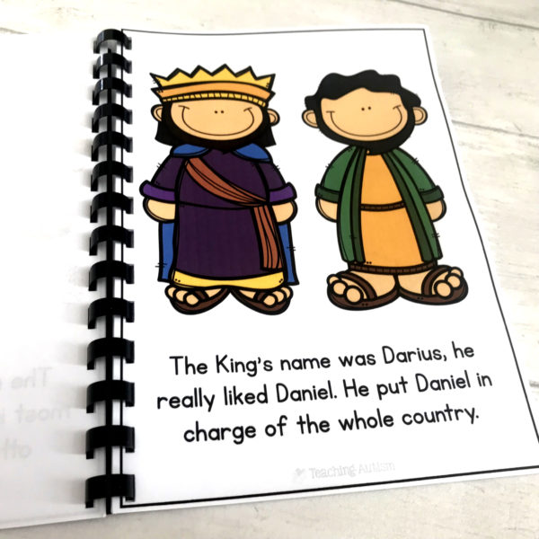 Daniel in the Lions Den Flashcard Story