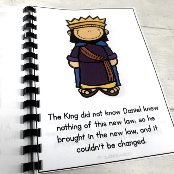 Daniel in the Lions Den Flashcard Story
