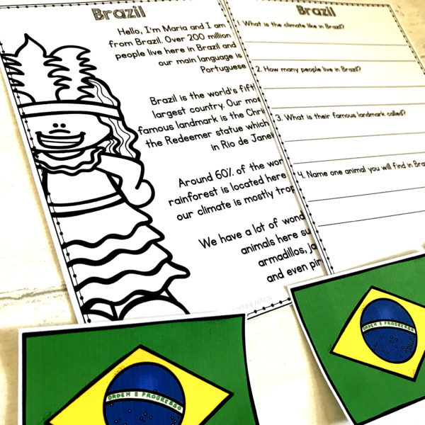 Around the World Comprehension Pack