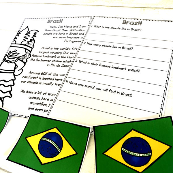 Around the World Comprehension Pack