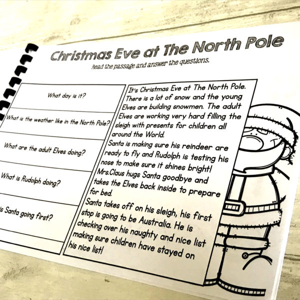 Christmas Activity Work Book