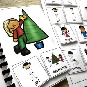 Christmas Adapted Books Bundle Sentence Building