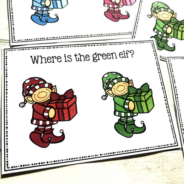 Elf Colour Sorting Task Cards