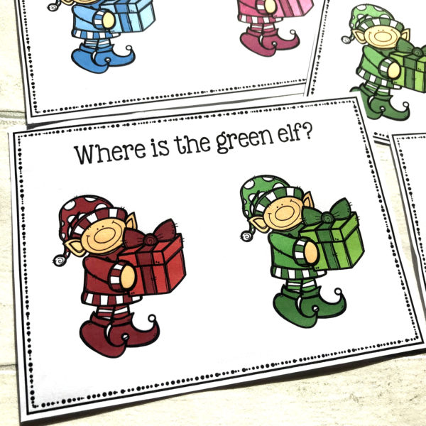 Elf Colour Sorting Task Cards