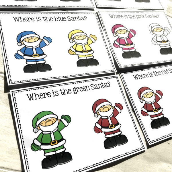 Santa Colour Task Cards