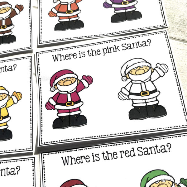 Santa Colour Task Cards