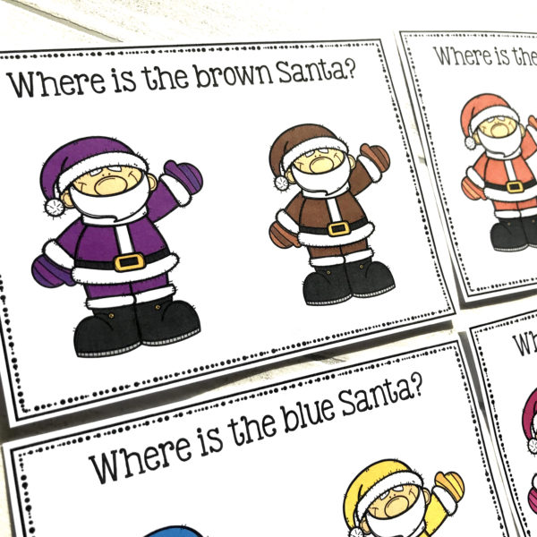 Santa Colour Task Cards