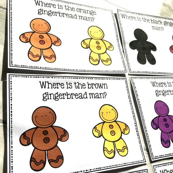 Gingerbread Men Colour Task Cards