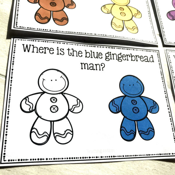 Gingerbread Men Colour Task Cards