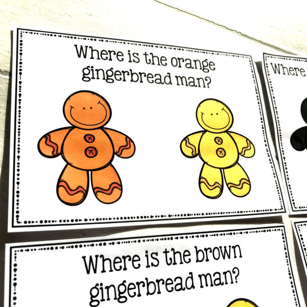 Gingerbread Men Colour Task Cards